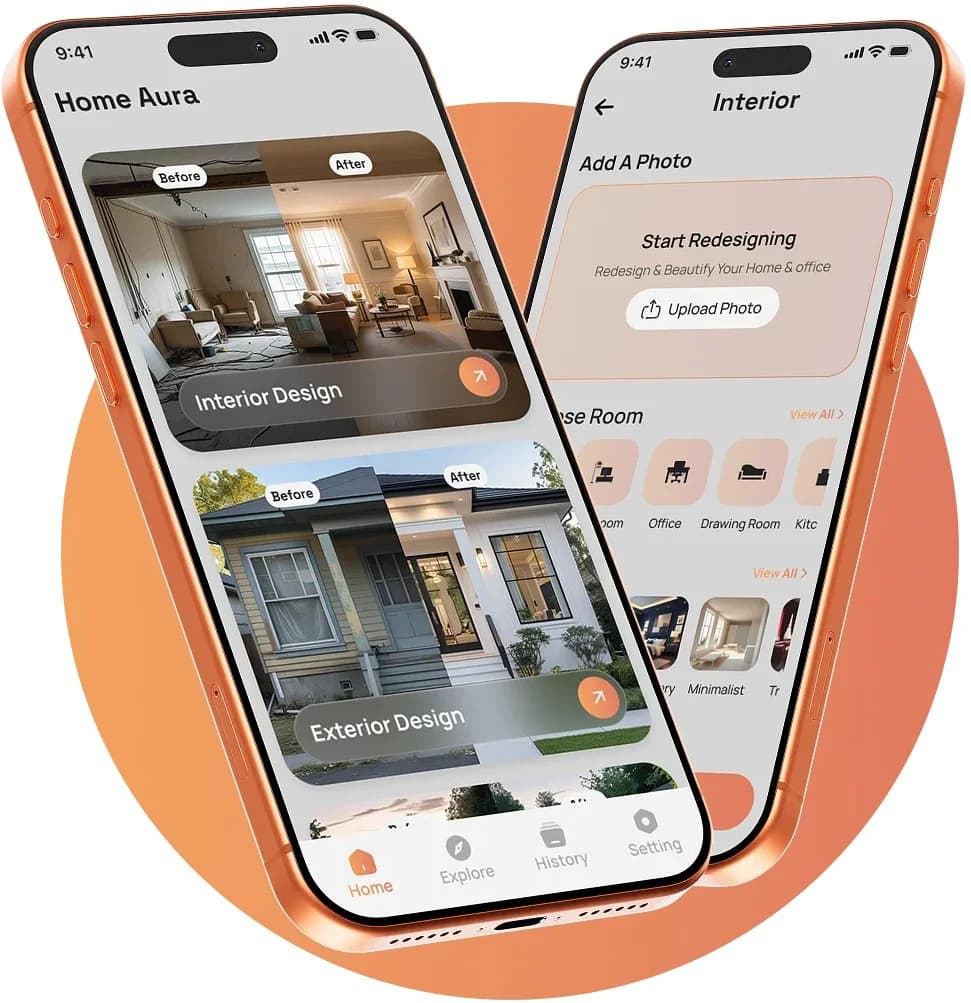 Home Aura app: AI home design inspiration for every room